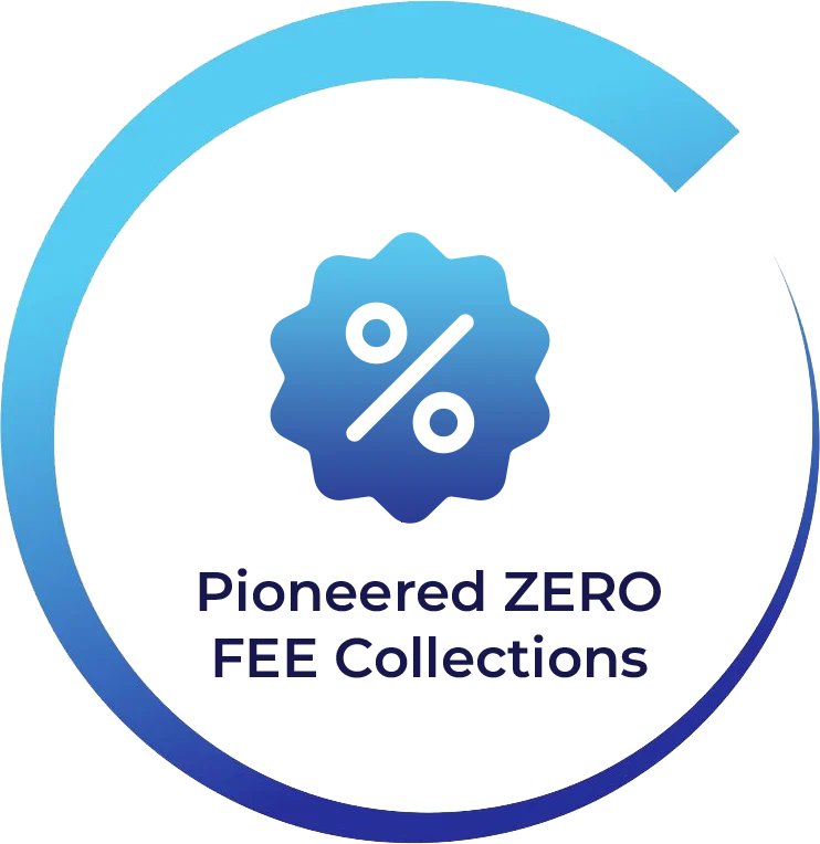 VeriCore pioneered zero fee collections services